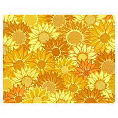 Flower Sunflower Floral Beauty Sexy Double Sided Flano Blanket (medium) 