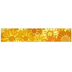 Flower Sunflower Floral Beauty Sexy Flano Scarf (large)