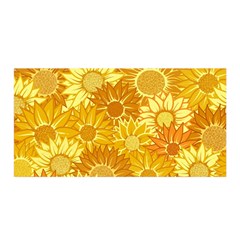 Flower Sunflower Floral Beauty Sexy Satin Wrap by Mariart