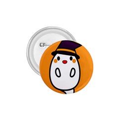 Halloween Ghost Orange 1 75  Buttons by Mariart