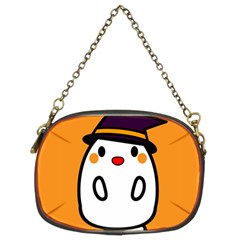 Halloween Ghost Orange Chain Purses (two Sides) 