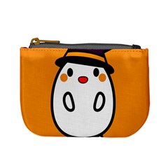 Halloween Ghost Orange Mini Coin Purses by Mariart