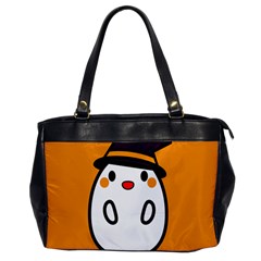 Halloween Ghost Orange Office Handbags