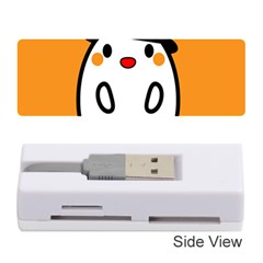 Halloween Ghost Orange Memory Card Reader (stick)  by Mariart