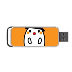 Halloween Ghost Orange Portable Usb Flash (one Side) by Mariart