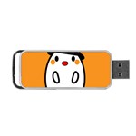 Halloween Ghost Orange Portable USB Flash (Two Sides) Front