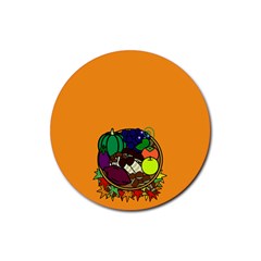 Healthy Vegetables Food Rubber Coaster (round) 