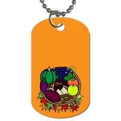 Healthy Vegetables Food Dog Tag (one Side) by Mariart