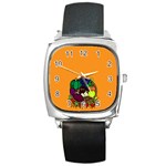 Healthy Vegetables Food Square Metal Watch Front