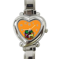 Healthy Vegetables Food Heart Italian Charm Watch by Mariart