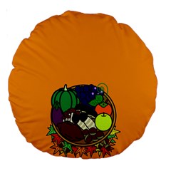 Healthy Vegetables Food Large 18  Premium Round Cushions by Mariart