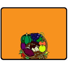 Healthy Vegetables Food Double Sided Fleece Blanket (medium) 