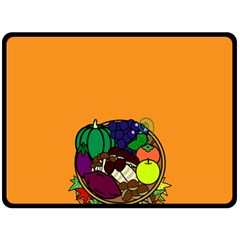 Healthy Vegetables Food Double Sided Fleece Blanket (large) 