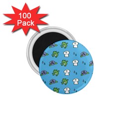 Frog Ghost Rain Flower Green Animals 1 75  Magnets (100 Pack) 