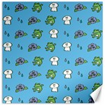 Frog Ghost Rain Flower Green Animals Canvas 20  x 20   19 x19.27  Canvas - 1