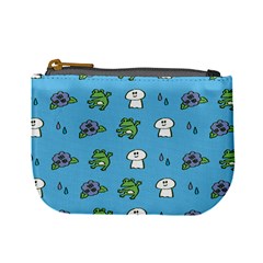 Frog Ghost Rain Flower Green Animals Mini Coin Purses by Mariart