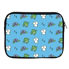 Frog Ghost Rain Flower Green Animals Apple Ipad 2/3/4 Zipper Cases