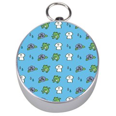 Frog Ghost Rain Flower Green Animals Silver Compasses