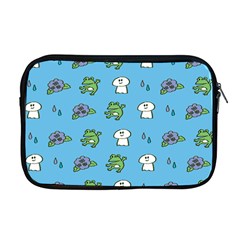 Frog Ghost Rain Flower Green Animals Apple Macbook Pro 17  Zipper Case by Mariart