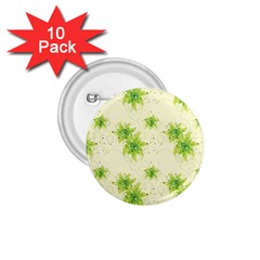 Leaf Green Star Beauty 1.75  Buttons (10 pack)