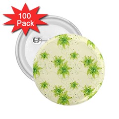 Leaf Green Star Beauty 2.25  Buttons (100 pack) 