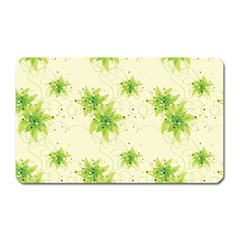 Leaf Green Star Beauty Magnet (rectangular)