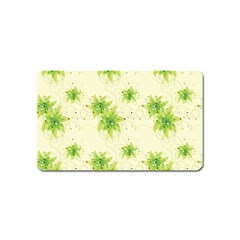 Leaf Green Star Beauty Magnet (name Card)