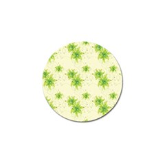 Leaf Green Star Beauty Golf Ball Marker