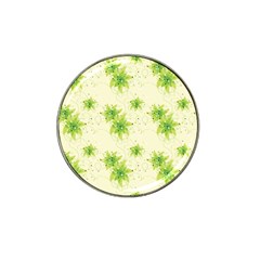 Leaf Green Star Beauty Hat Clip Ball Marker (4 pack)