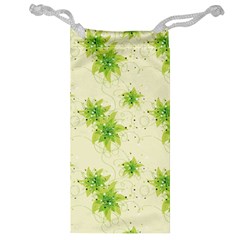 Leaf Green Star Beauty Jewelry Bag