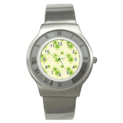 Leaf Green Star Beauty Stainless Steel Watch