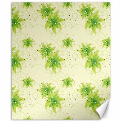 Leaf Green Star Beauty Canvas 8  x 10 