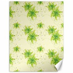 Leaf Green Star Beauty Canvas 12  X 16  