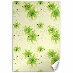 Leaf Green Star Beauty Canvas 20  X 30  