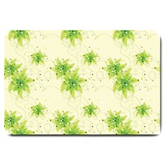 Leaf Green Star Beauty Large Doormat 