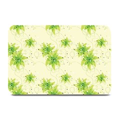 Leaf Green Star Beauty Plate Mats