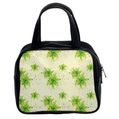 Leaf Green Star Beauty Classic Handbags (2 Sides)