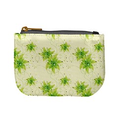 Leaf Green Star Beauty Mini Coin Purses by Mariart