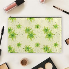 Leaf Green Star Beauty Cosmetic Bag (large) 