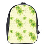 Leaf Green Star Beauty School Bag (Large) Front