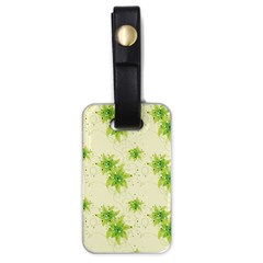 Leaf Green Star Beauty Luggage Tags (One Side) 