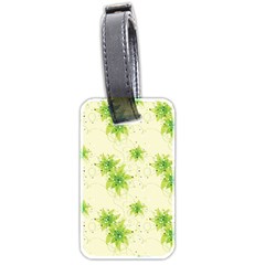 Leaf Green Star Beauty Luggage Tags (Two Sides)