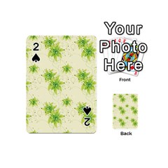 Leaf Green Star Beauty Playing Cards 54 (mini)  by Mariart