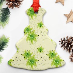 Leaf Green Star Beauty Ornament (Christmas Tree) 