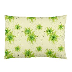 Leaf Green Star Beauty Pillow Case (two Sides)