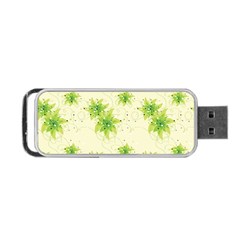 Leaf Green Star Beauty Portable USB Flash (One Side)