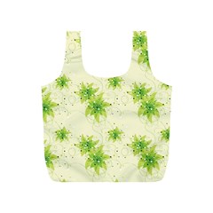 Leaf Green Star Beauty Full Print Recycle Bags (S) 