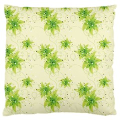 Leaf Green Star Beauty Standard Flano Cushion Case (two Sides)