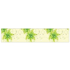 Leaf Green Star Beauty Flano Scarf (small) by Mariart