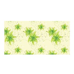 Leaf Green Star Beauty Satin Wrap by Mariart